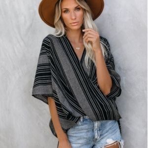 Aakaa Cotton Blend Drape Top